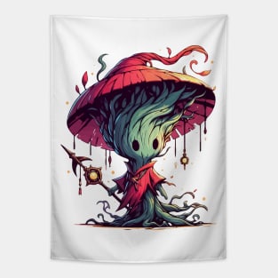 Kawaii Forest Tree Mage Wizard Spirit Tapestry