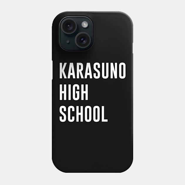 Haikyuu Karasuno High School Volleyball Club Phone Case by redsoldesign