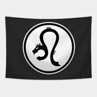 ZODIAC SERIES: LEO (BLACK & WHITE) Tapestry