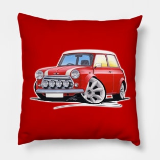 Rover Mini Cooper Sport Red Pillow