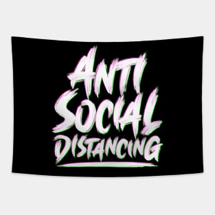 Antisocial Distancing - Funny Quarantine Tapestry