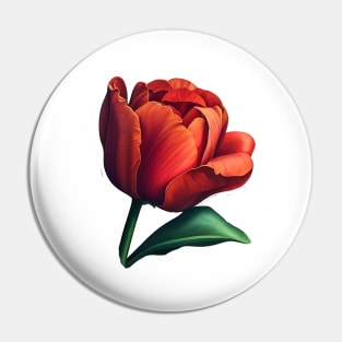 Red Tulip Pin