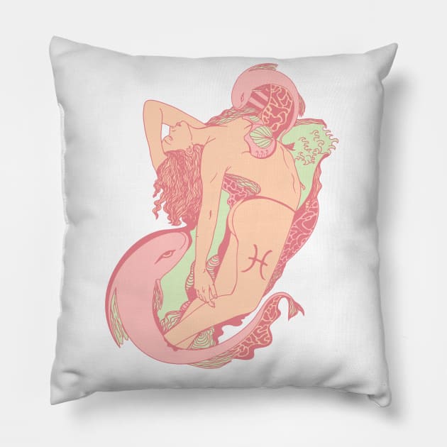 Lpink Pisces Beauty Pillow by kenallouis