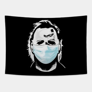 Face Mask Horror Tapestry