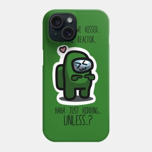 What If We Kissed - Green Crewmate (Dark) Phone Case