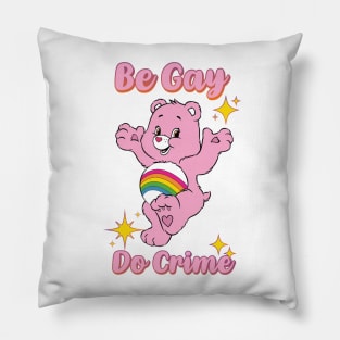 Be Gay - LGBTQ - Innocent Cartoon Meme Design Pillow