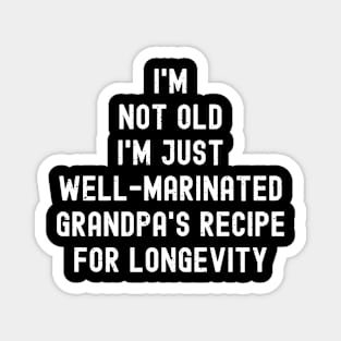 Grandpa's Recipe for Longevity Magnet