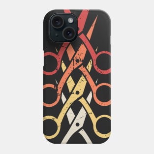 Retro Vintage Hair Stylist Scissors Phone Case