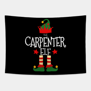 Carpenter Elf Matching Family Group Christmas Party Pajamas Tapestry