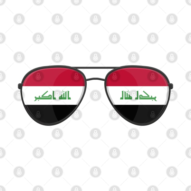 Iraq Flag Sunglasses by BramCrye