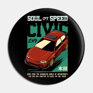 Civic EK9 Soul of Speed Pin