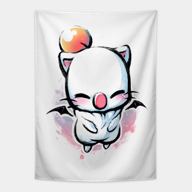 Kupo! Moogle - Final Fantasy Creature - Summon Monster Tapestry by BlancaVidal