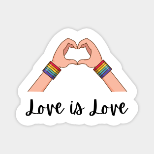 love is love lgbt gay pride Magnet