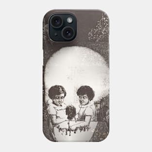 halloween creepy children dia de los muertos skull Phone Case