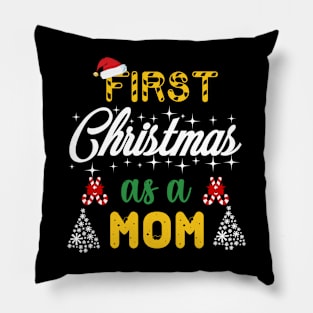 First Christmas as a mom Pillow