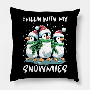 Chillin With My Snowmies Pillow