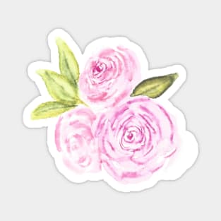 Three Pink Roses Magnet