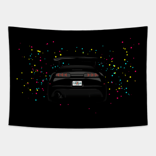 Supra 2JZ Turbo JDM Tuning Car Tapestry