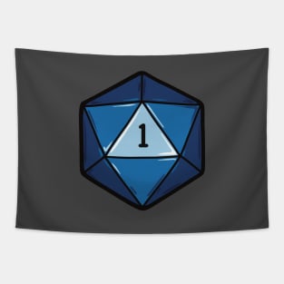 Blue D20 Dice Tapestry