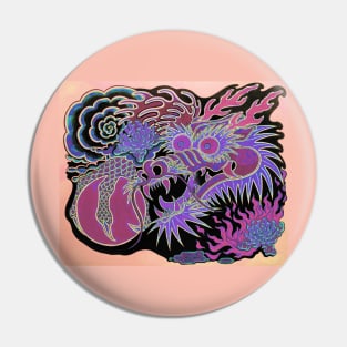 Neon Dragon With 4 Elements Variant 8 Pin