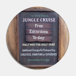 Jungle Cruise Excursion Sign Pin