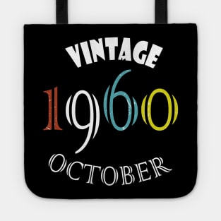 1960 - Vintage october Birthday Tote