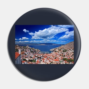 Panorama of Hydra town Pin