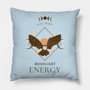 Owl Wise Spirit Moonlight Energy Pillow