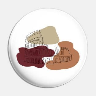 Greek Colosseum Pin