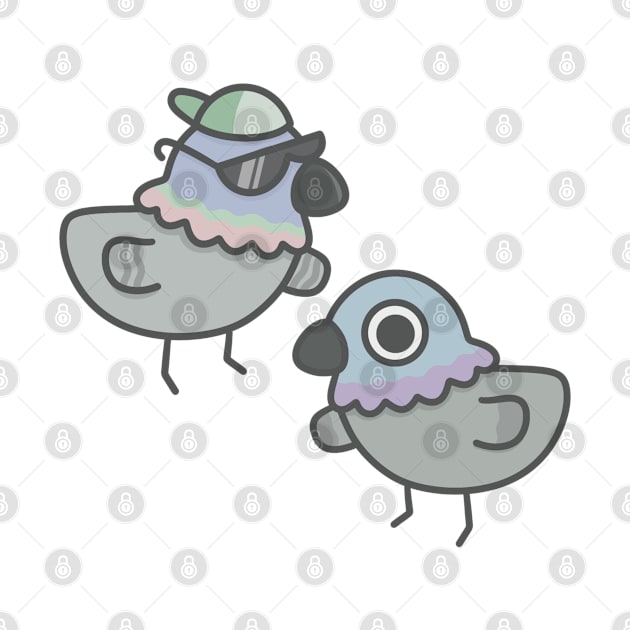 Coo Pigeons by pbanddoodles