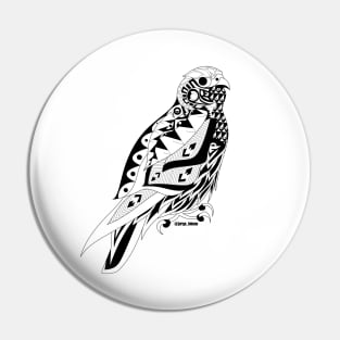 the peregrine falcon bird in ecopop Pin