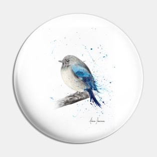 Round and Happy Bird Pin