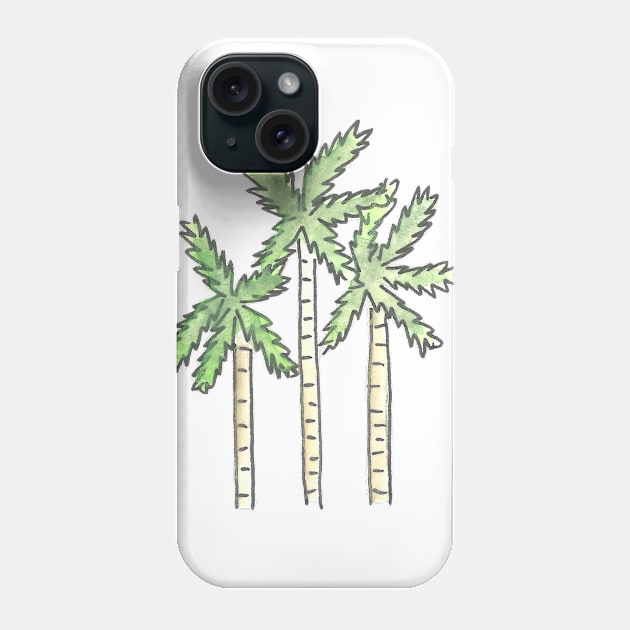 Los Angeles Icons: Palm Trees Phone Case by buhloop.icons