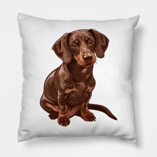 Valentine Dachshund Shaped Chocolate Pillow