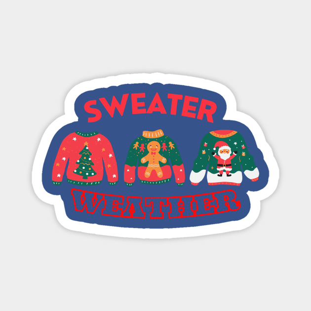 Counting Down to Christmas with Sweaters Magnet by We Love Pop Culture