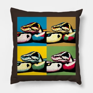 Pop Art Ball Python - Exotic Snake Pillow