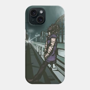 On a Bridge in the Dark Phone Case