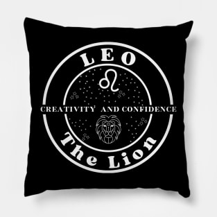 Leo Zodiac Creativity and Confidence Pillow