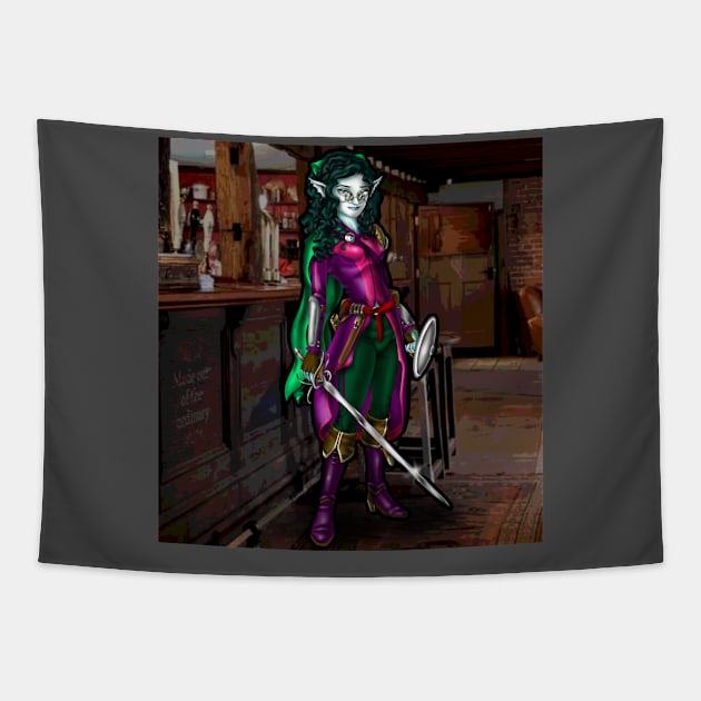 Elf Bard Tapestry by Oswald's Oddities