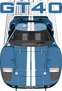 Ford GT40-blue Magnet