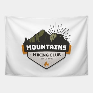 Mountains - hiking Club Tapestry