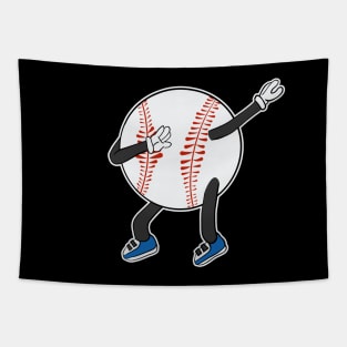 Dabbing Baseball Tapestry