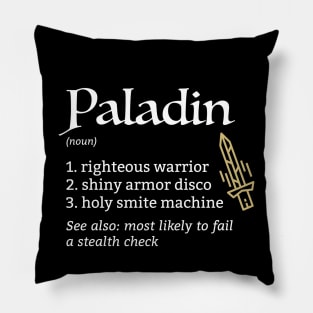 D&D Paladin Class Definition Pillow