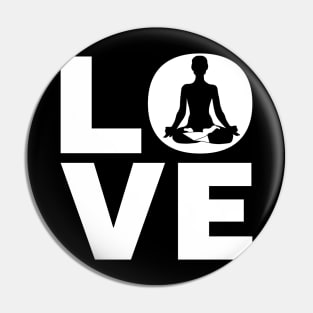 Love Yoga Gift For Yogis Pin