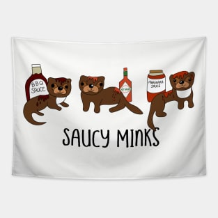 Saucy Minks Tapestry