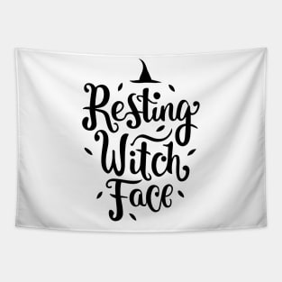 Resting Witch Face Tapestry