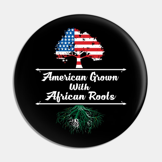 American Grown With African Roots Black History Month Pin by SweetMay