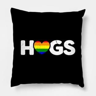 HUGS Rainbow I LGBT Pride Awareness Pillow