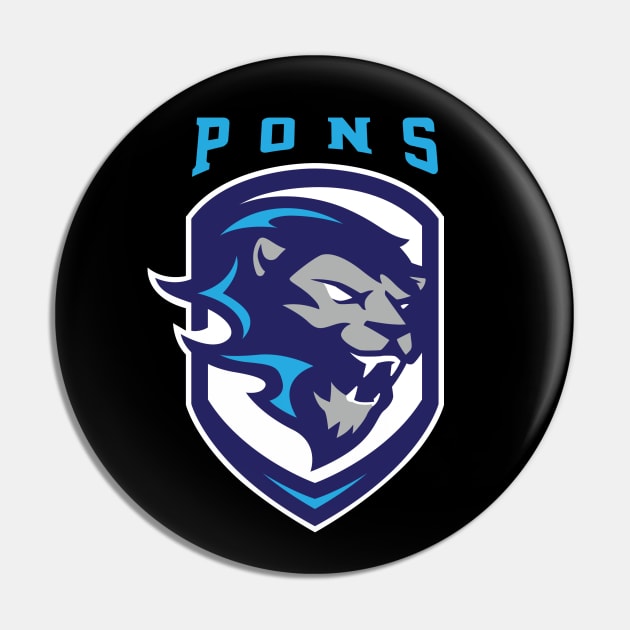 New Logo 2019 (Blue Text) Pin by Pons