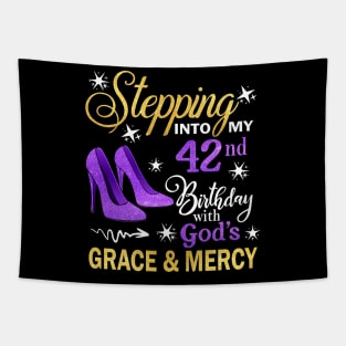 Stepping Into My 42nd Birthday With God's Grace & Mercy Bday Tapestry